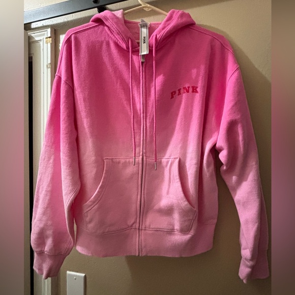 PINK Victoria's Secret Tops - PINK Victoria's Secret Ombre Pink ladies sweatshirt XS BNWT